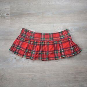 Y2K Schoolgirl Micro Mini Pleated Grunge Skirt